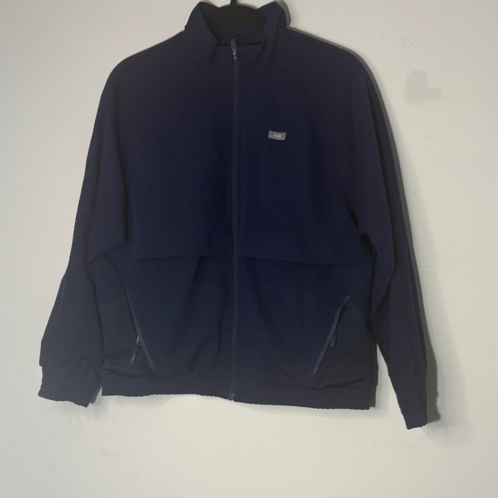 Figs Navy Blue Full-Zip Jacket